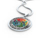 AG2408077 My Mind Still Talks To You Hummingbirds Four Seasons Flower Luxury Necklace with Back Engraving