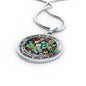 AG2808029 My Mind Still Talks To You Dragonflies Flower Luxury Necklace with Back Engraving