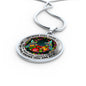 AG2608061 My Mind Still Talks To You Hummingbirds Flower Luxury Necklace with Back Engraving