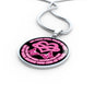KT0059 My Mind Still Talks To You Pink Butterflies Heart Love Infinity 2 Luxury Necklace with Back Engraving