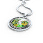 AG2208066 My Mind Still Talks To You Dragonflies Flower Luxury Necklace with Back Engraving