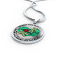SP0109044 Mind Still Talks To You Dragonflies Broken Heart And Rose Luxury Necklace with Back Engraving