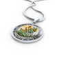 AG2508059 My Mind Still Talks To You Dragonflies Flower Luxury Necklace with Back Engraving