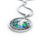 AG2208085 My Mind Still Talks To You Hummingbirds Flower Luxury Necklace with Back Engraving