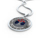 AG0608091 My Mind Still Talks To You Red Cardinals Silver Celtic Knot Tree Of Life Luxury Necklace with Back Engraving