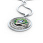 My Mind Still Talks To You Green Hummignbirds Moon Tree Of Life SP2209020 Luxury Necklace with Back Engraving