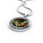 AG2608055 My Mind Still Talks To You Dragonflies Flower Luxury Necklace with Back Engraving