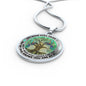 AG1308063 My Mind Still Talks To You Hummingbirds Tree Of Life Luxury Necklace with Back Engraving