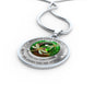 My Mind Still Talks To You Dragonflies Celtic Tree Of Life And Moon SP1909056 Luxury Necklace with Back Engraving