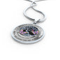 My Mind Still Talks To You Purple Butterflies Tree Of Life SP1909001 Luxury Necklace with Back Engraving