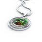 My Mind Still Talks To You Green Hummingbirds Celtic Tree Of Life And Moon SP1909063 Luxury Necklace with Back Engraving