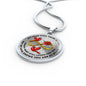 JL2107010 My Mind Still Talks To You Red Cardinals Rose Infinity Golden Luxury Necklace with Back Engraving