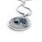 My Mind Still Talks To You Turquoise Butterflies Tree Of Life SP1909007 Luxury Necklace with Back Engraving