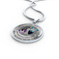 My Mind Still Talks To You Purple And Turquoise Butterflies Celtic Tree Of Life SP1909033 Luxury Necklace with Back Engraving