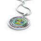 JL1407001 My Mind Still Talks To You Turquoise Butterflies Opal Gold Tree Of Life Luxury Necklace with Back Engraving