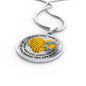 JL1407019 My Mind Still Talks To You Turquoise Dragonflies Heart Wing Gold Luxury Necklace with Back Engraving