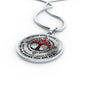 AG0608083 My Mind Still Talks To You Red Cardinals Black Celtic Knot Tree Of Life Luxury Necklace with Back Engraving