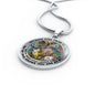 AG2908094 My Mind Still Talks To You Hummingbirds Flower Luxury Necklace with Back Engraving