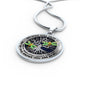 AG0608097 My Mind Still Talks To You Golden Dragonflies Silver Celtic Knot Tree Of Life And Galaxy Luxury Necklace with Back Engraving