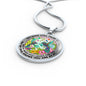 AG2408074 My Mind Still Talks To You Hummingbirds Flower Luxury Necklace with Back Engraving