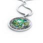 AG2408065 My Mind Still Talks To You Dragonflies Flower Luxury Necklace with Back Engraving