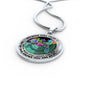 AG2408076 My Mind Still Talks To You Hummingbirds Flower Luxury Necklace with Back Engraving