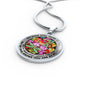 AG2808030 My Mind Still Talks To You Dragonflies Flower Luxury Necklace with Back Engraving