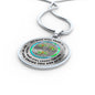 JL1407004 My Mind Still Talks To You Red Dragonfly Opal Silver Tree Of Life Luxury Necklace with Back Engraving