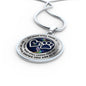 JL1807007 My Mind Still Talks To You Hummingbirds Silver Heart Paws And Galaxy Luxury Necklace with Back Engraving