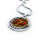 AG2208051 My Mind Still Talks To You Red Cardinals Gold Tree Of Life Luxury Necklace with Back Engraving