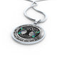 AG0608140 My Mind Still Talks To You Hummingbirds Black Celtic Knot Tree Of Life Luxury Necklace with Back Engraving