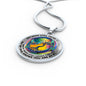 AG2008062 My Mind Still Talks To You Hummingbirds Tie DyeTree Of Life Luxury Necklace with Back Engraving