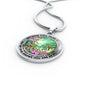 AG2408057 My Mind Still Talks To You Dragonflies Flower Luxury Necklace with Back Engraving