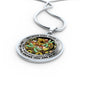 AG2908082 My Mind Still Talks To You Dragonflies Flower Luxury Necklace with Back Engraving