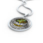 D0713010 My Mind Still Talks To You Turquoise Dragonflies Gold Tree Of Life With Heart Wings Luxury Necklace with Back Engraving
