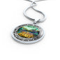 AG2508069 My Mind Still Talks To You Hummingbirds Flower Luxury Necklace with Back Engraving