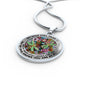 AG2608058 My Mind Still Talks To You Dragonflies Flower Luxury Necklace with Back Engraving