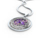 My Mind Still Talks To You Purple Butterflies Tree Of Life SP2209008 Luxury Necklace with Back Engraving
