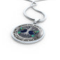 AG0608136 My Mind Still Talks To You Hummingbirds Silver Celtic Knot Tree Of Life Luxury Necklace with Back Engraving