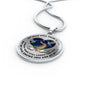 H0713003 My Mind Still Talks To You Green Hummngbirds Stair Way To Heaven With Heart Wings Luxury Necklace with Back Engraving