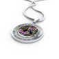 My Mind Still Talks To You Purple Butterflies Titan Tree Of Life SP1909009 Luxury Necklace with Back Engraving