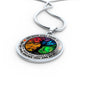 AG1308001 My Mind Still Talks To You Luxury Necklace with Back Engraving