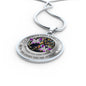 My Mind Still Talks To You Purple Butterflies Titan Tree Of Life SP1909014 Luxury Necklace with Back Engraving