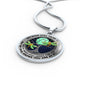 AG0608124 My Mind Still Talks To You Golden Dragonflies Silver Moon Tree Of Life And Galaxy Luxury Necklace with Back Engraving
