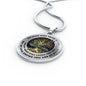 TMCN0076 Turquoise Dragonfly My Mind Still Talks To You Tree Of Life Luxury Necklace with Back Engraving