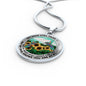 AG2508067 My Mind Still Talks To You Hummingbirds Flower Luxury Necklace with Back Engraving