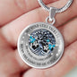 My Mind Still Talks To You Hummingbirds Tree Of Life SP1909075 Luxury Necklace with Back Engraving