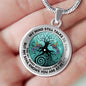 AG2108053 My Mind Still Talks To You Hummingbirds Tree Of Life Luxury Necklace with Back Engraving