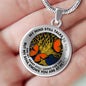 B070602 My Mind Still Talks To You Orange Butterflies Luxury Necklace with Back Engraving