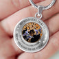My Mind Still Talks To You Purple Butterflies Wood Tree Of Life SP1909025 Luxury Necklace with Back Engraving